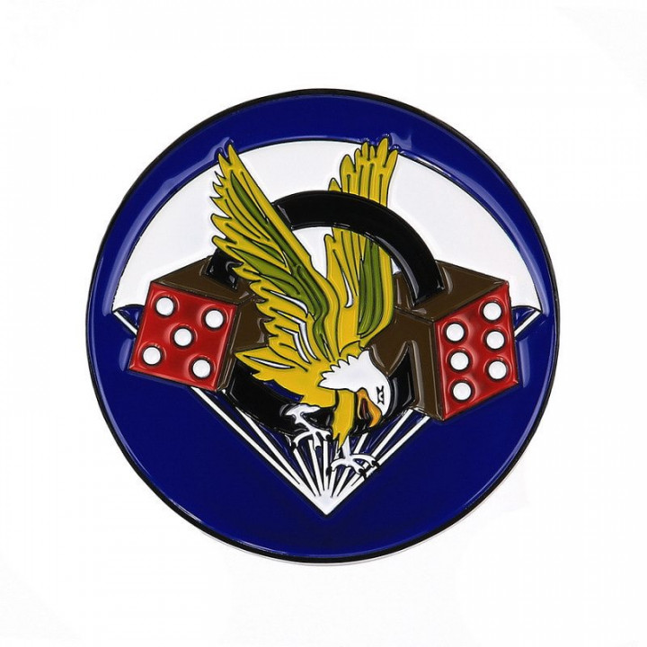 Znak kovový US 506th Parachute Infantry Regiment so samolepou