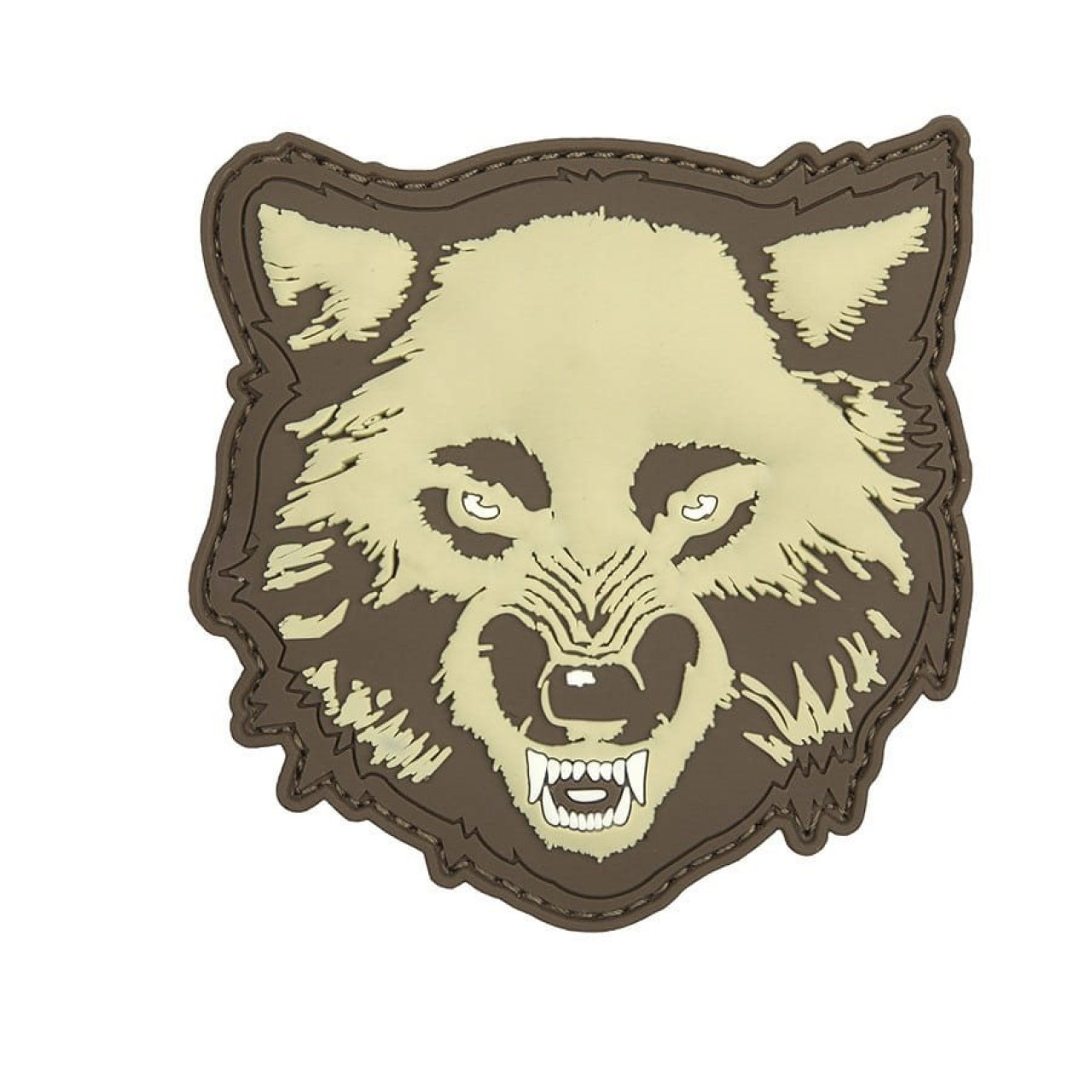 Nášivka 3D plastová VLK velcro COYOTE