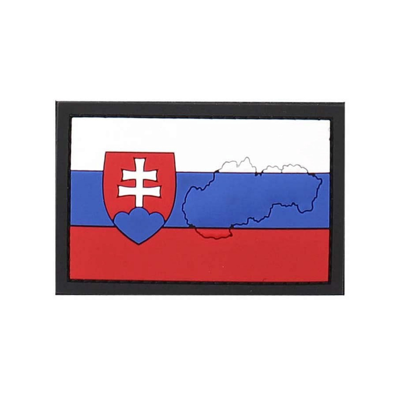 Nášivka velcro 3D plastová SLOVENSKO s obrysom zeme