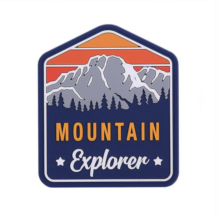 Nášivka MOUNTAIN EXPLORER velcro FAREBNÁ
