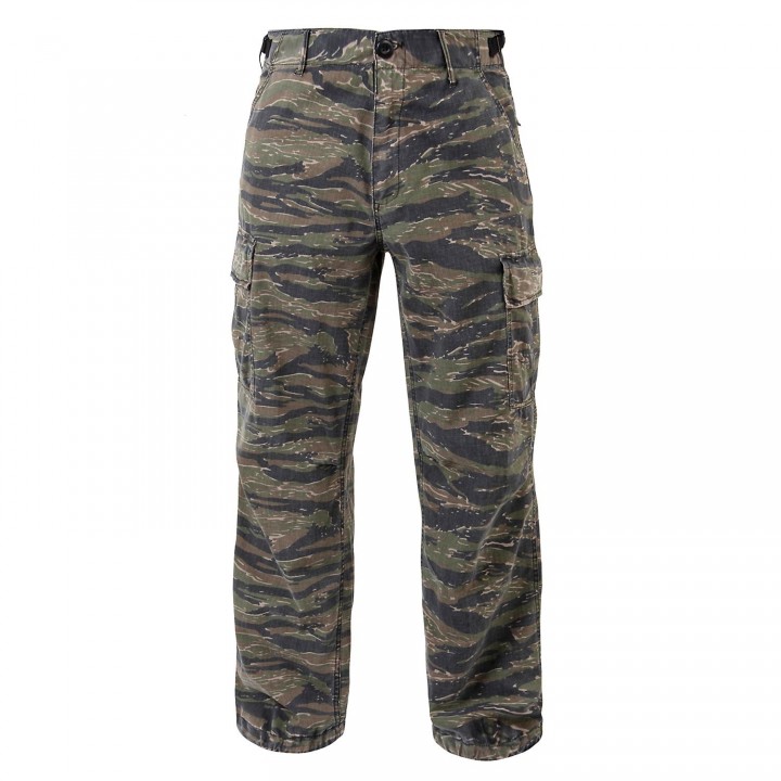 Nohavice VINTAGE VIETNAM ERA TIGER STRIPE CAMO