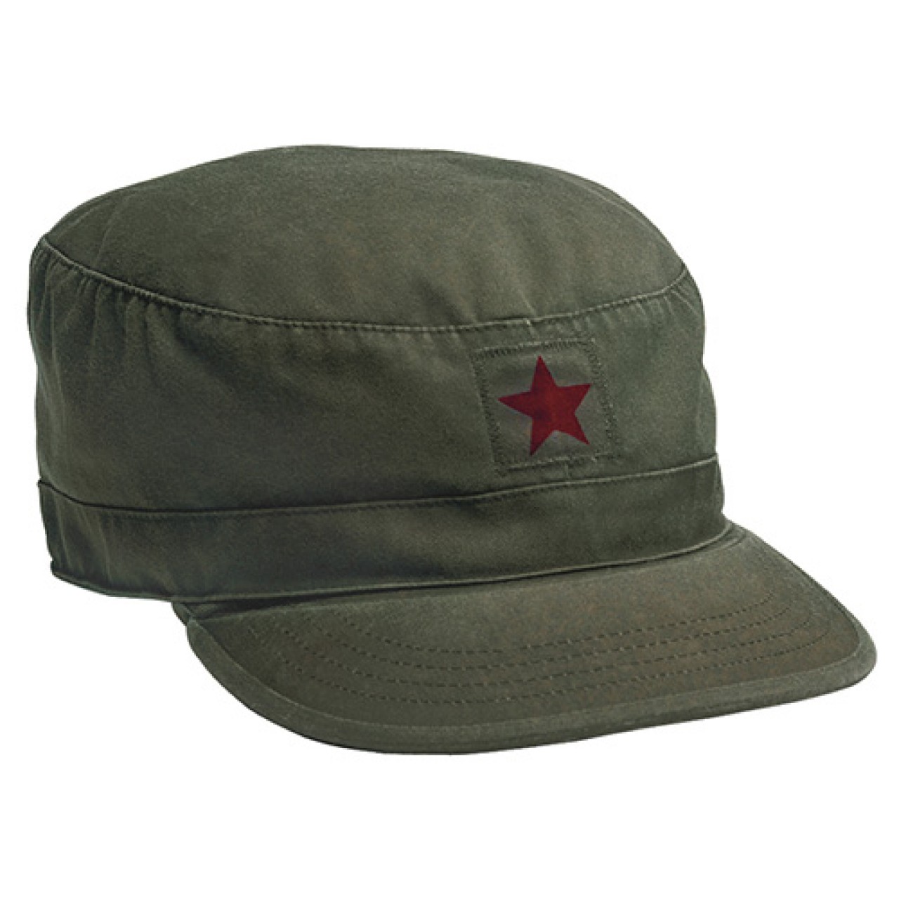 Čiapka VINTAGE FATIGUE RED STAR OLIV