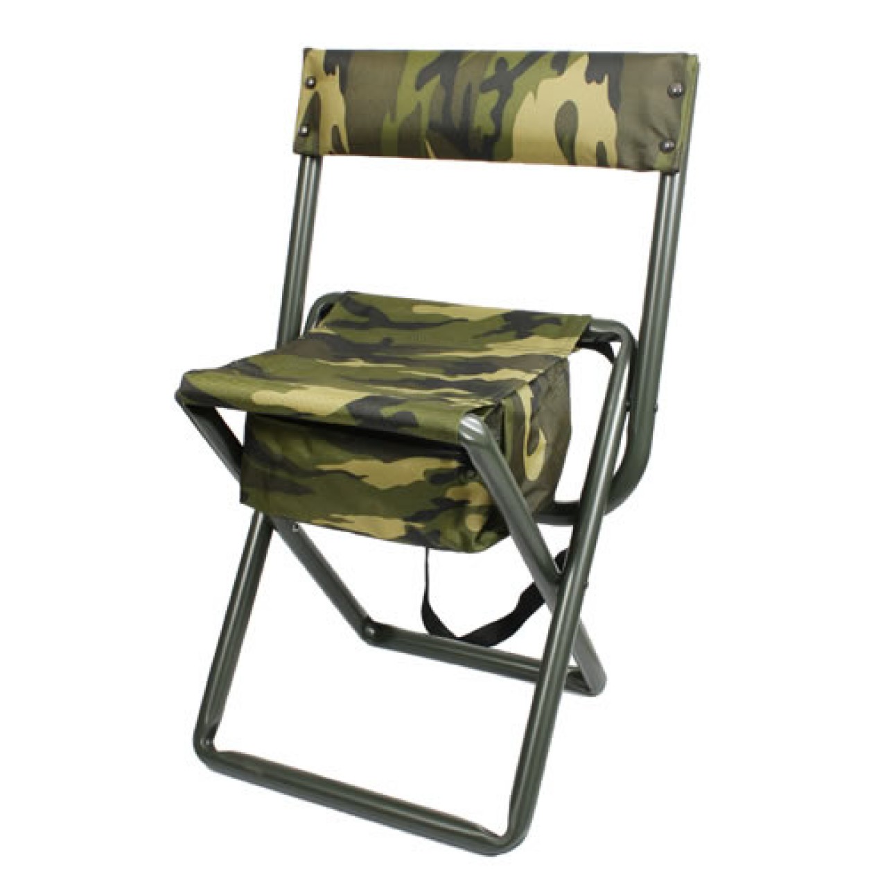 Stolička skladacia s vakom QUIET CAMO WOODLAND