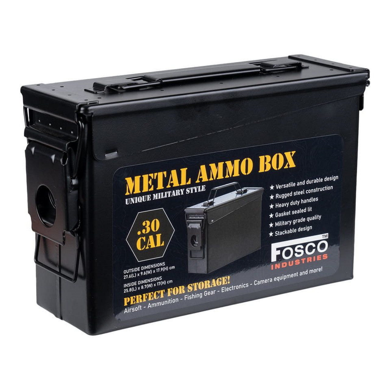 Debna na muníciu CAL.30 LEBKA A SKRÍŽENÉ HNÁTY ČIERNA