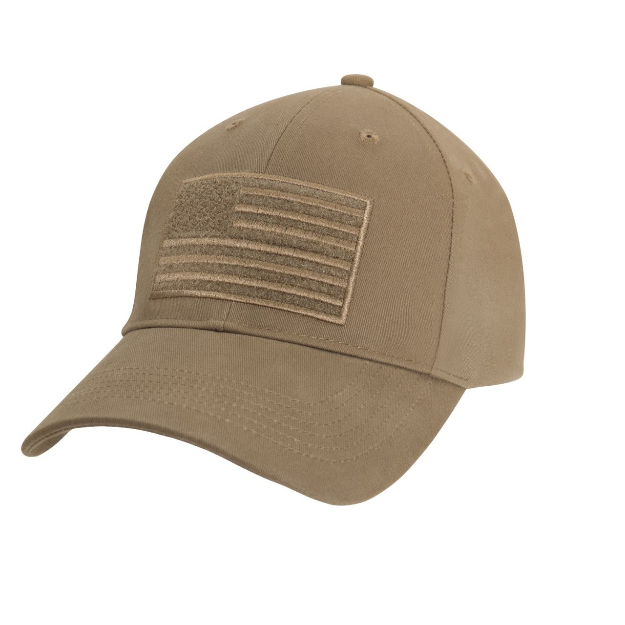 Čiapka baseball US velcro vlajka COYOTE