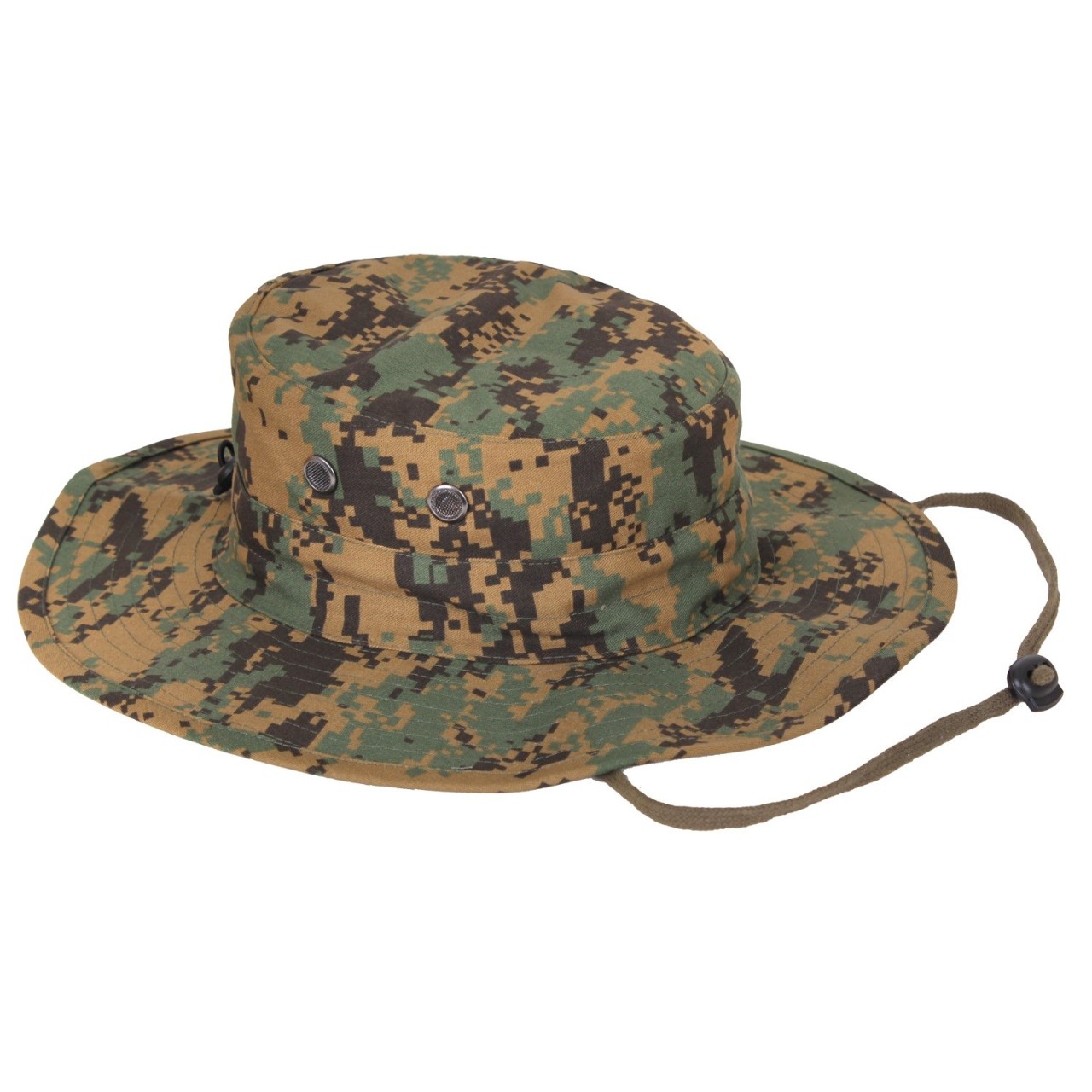 Klobúk MILITARY nastaviteľný WOODLAND DIGITAL CAMO