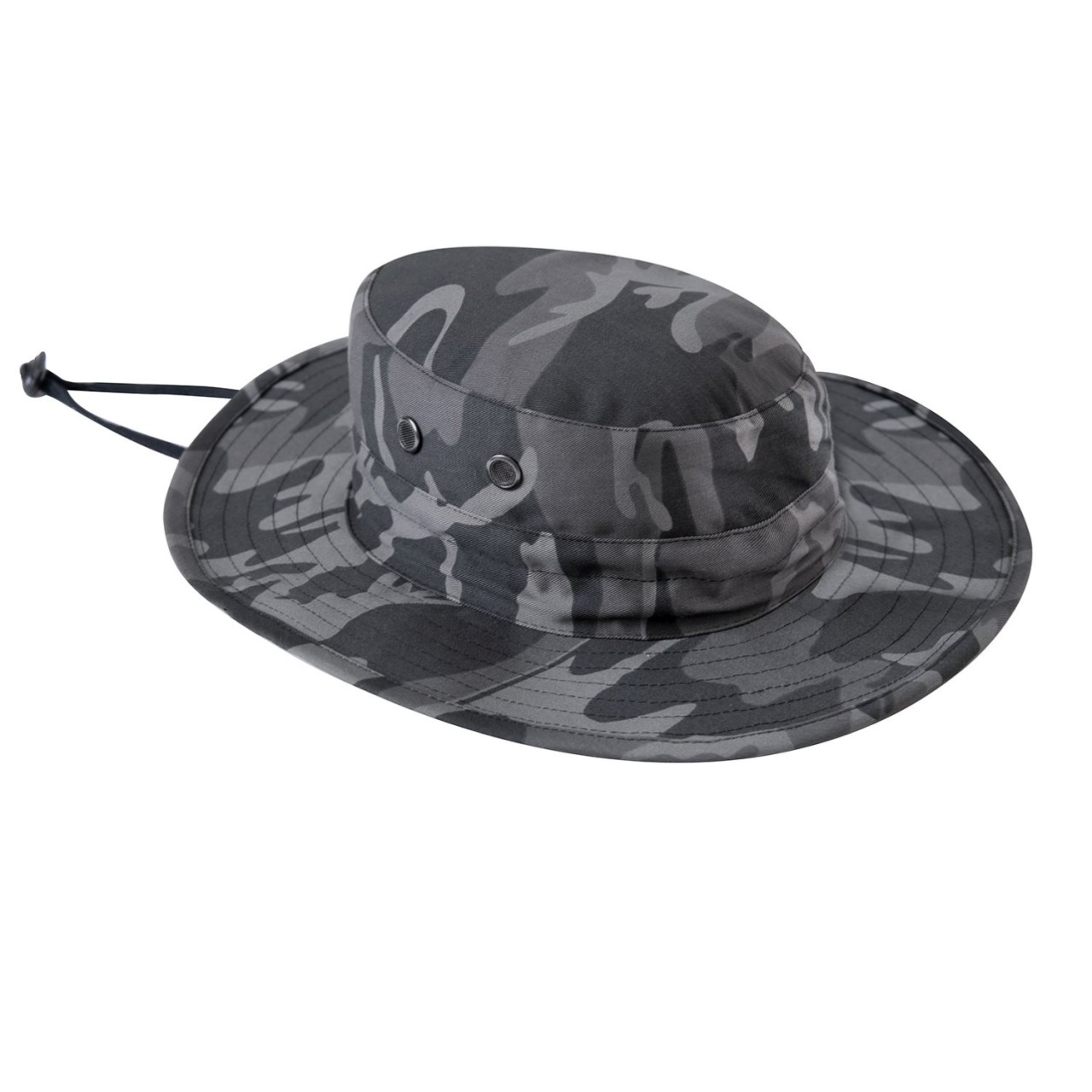 Klobúk MILITARY nastaviteľný BLACK CAMO