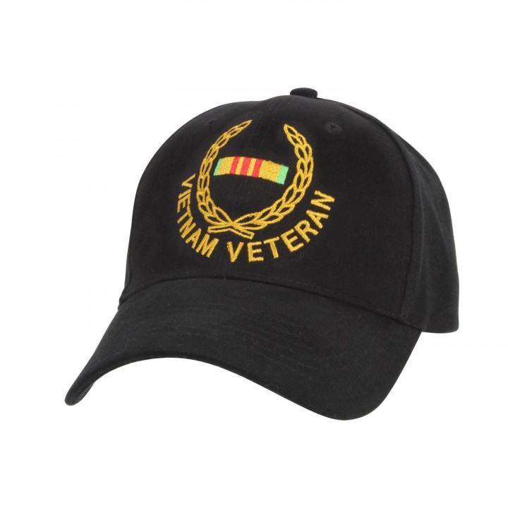 Čiapka VIETNAM VETERAN baseball ČIERNA