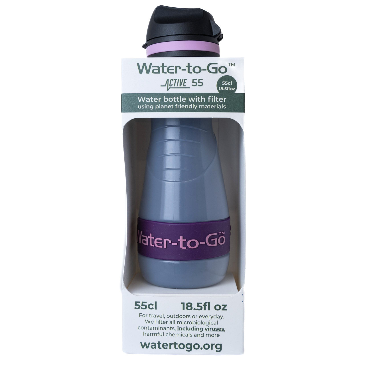 Filtračná fľaša ECO ACTIVE 55cl FIALOVÁ