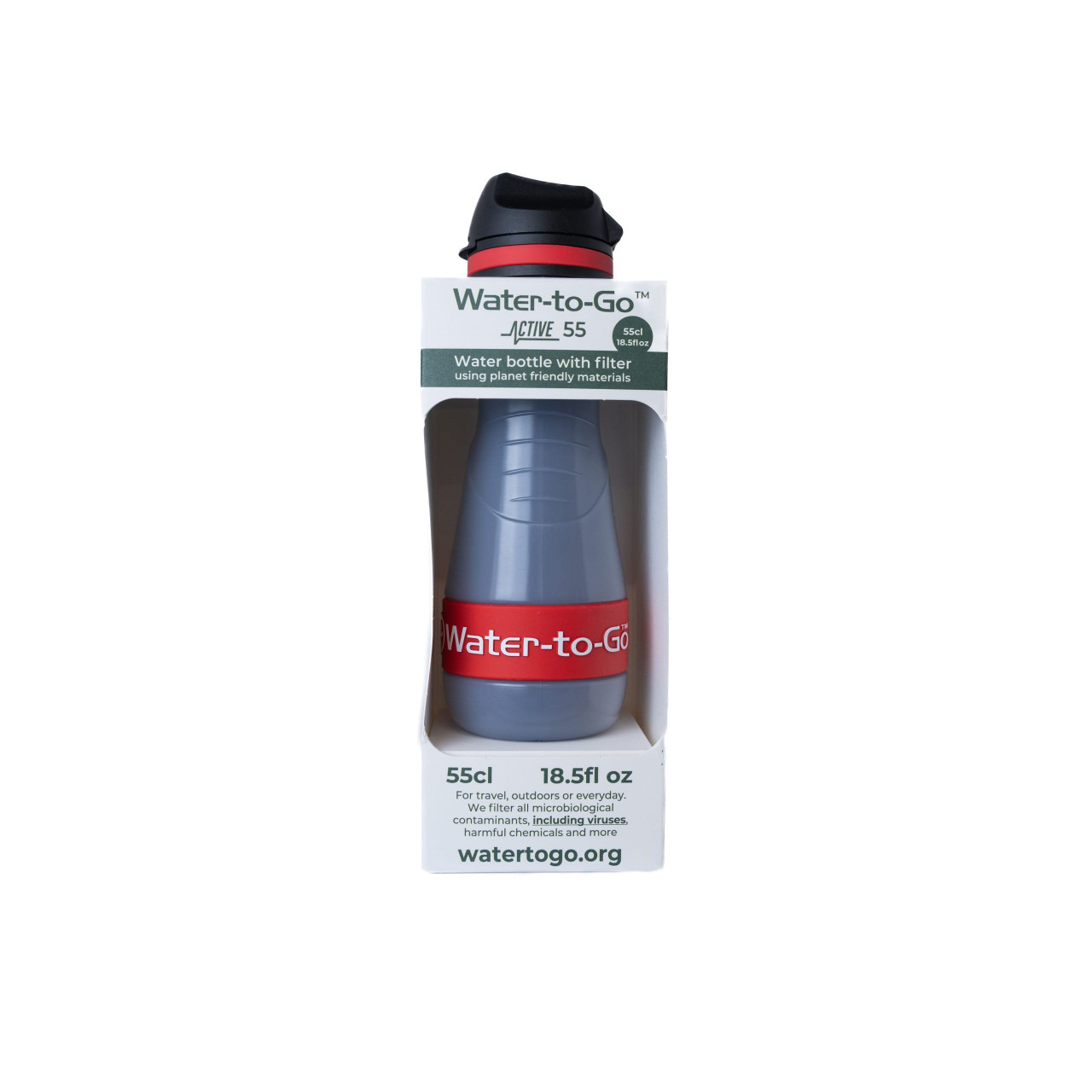 Filtračná fľaša ECO ACTIVE 55cl ČERVENÁ
