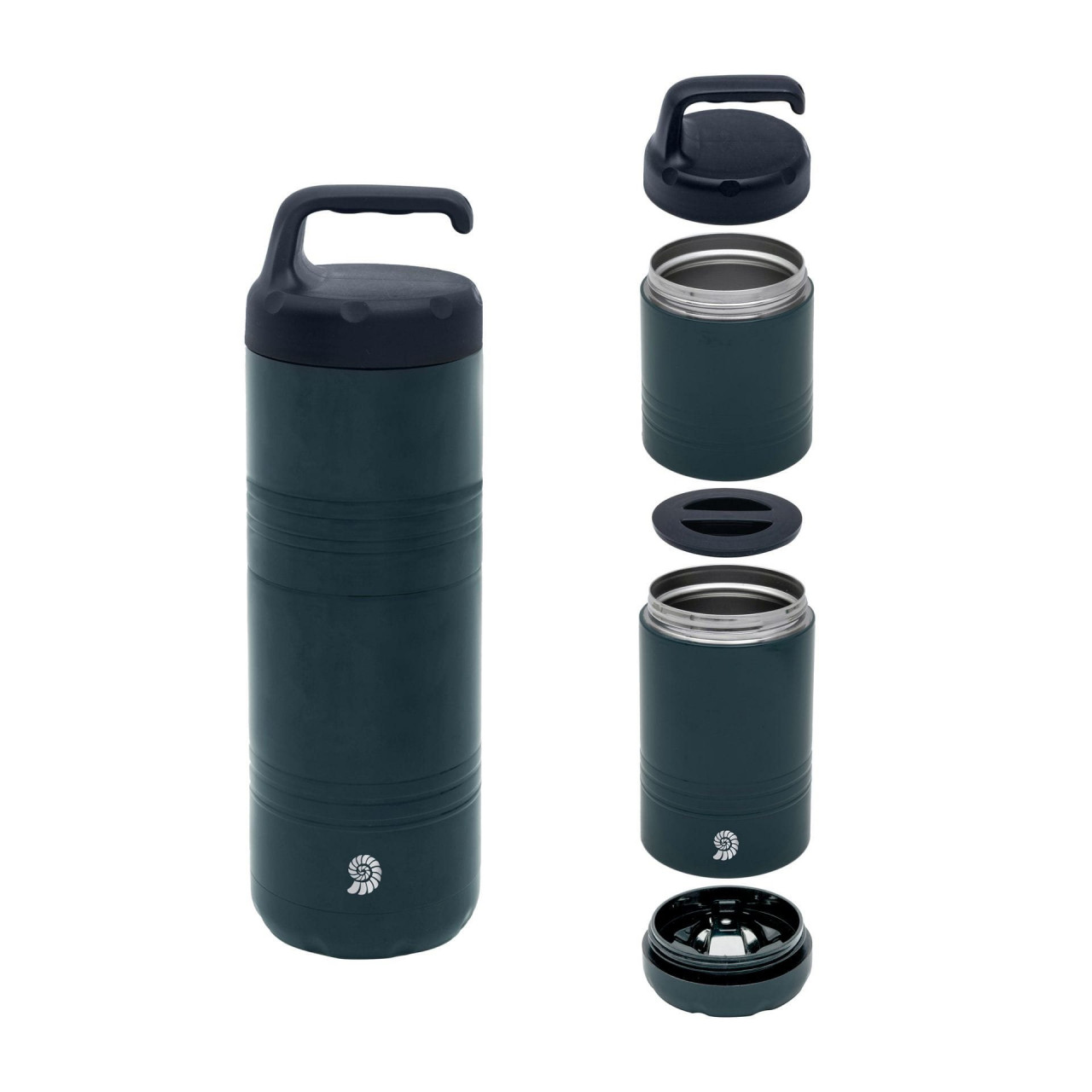 Termoska na jedlo dvojitá 400/280ml Soft-Touch s lyžicou