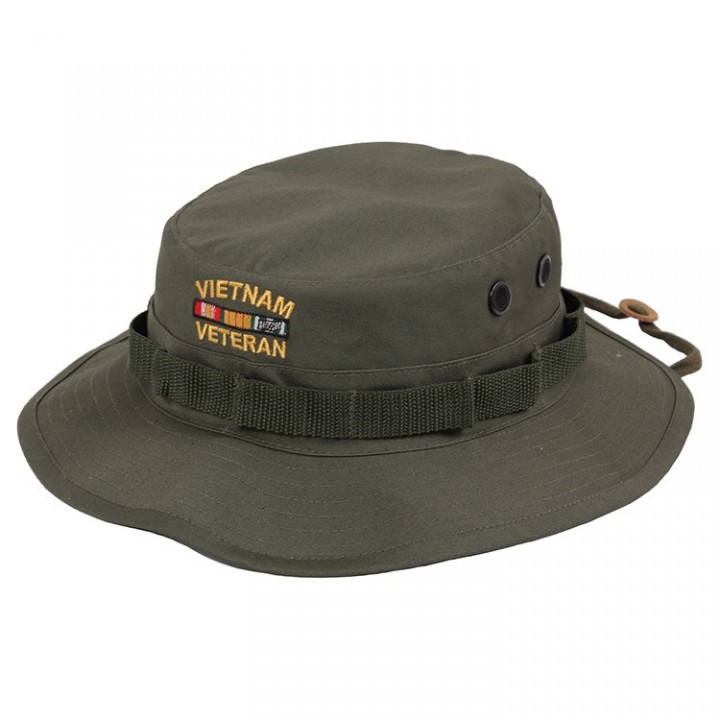 Klobúk VIETNAM VETERAN logo OLIV