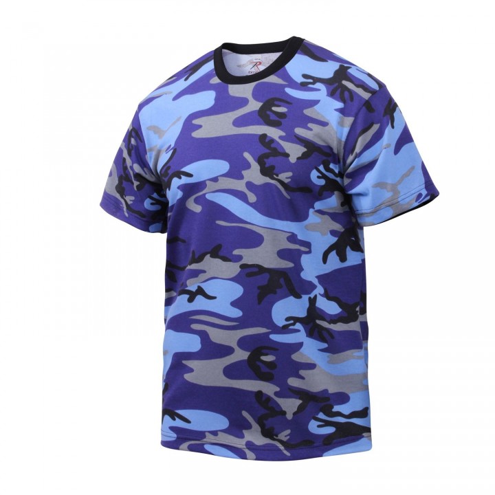 Tričko ELECTRIC BLUE CAMO