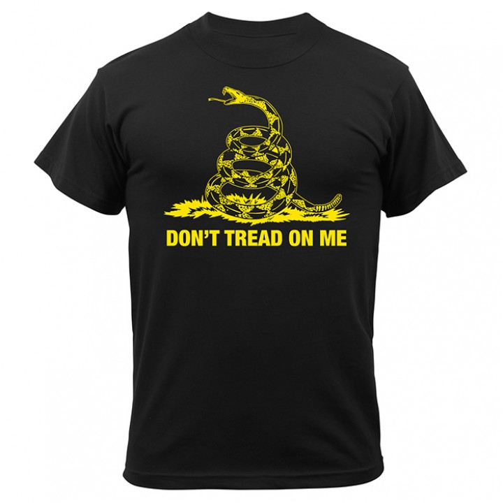 Tričko DON´T TREAD ON ME ČIERNE