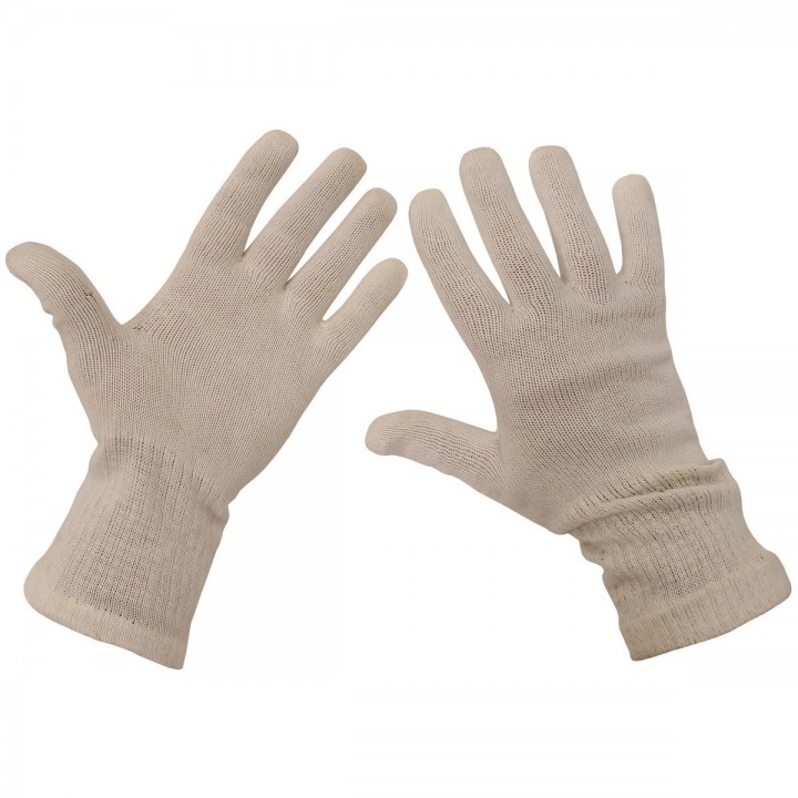 Rukavice prstové AČR pletené biele použité