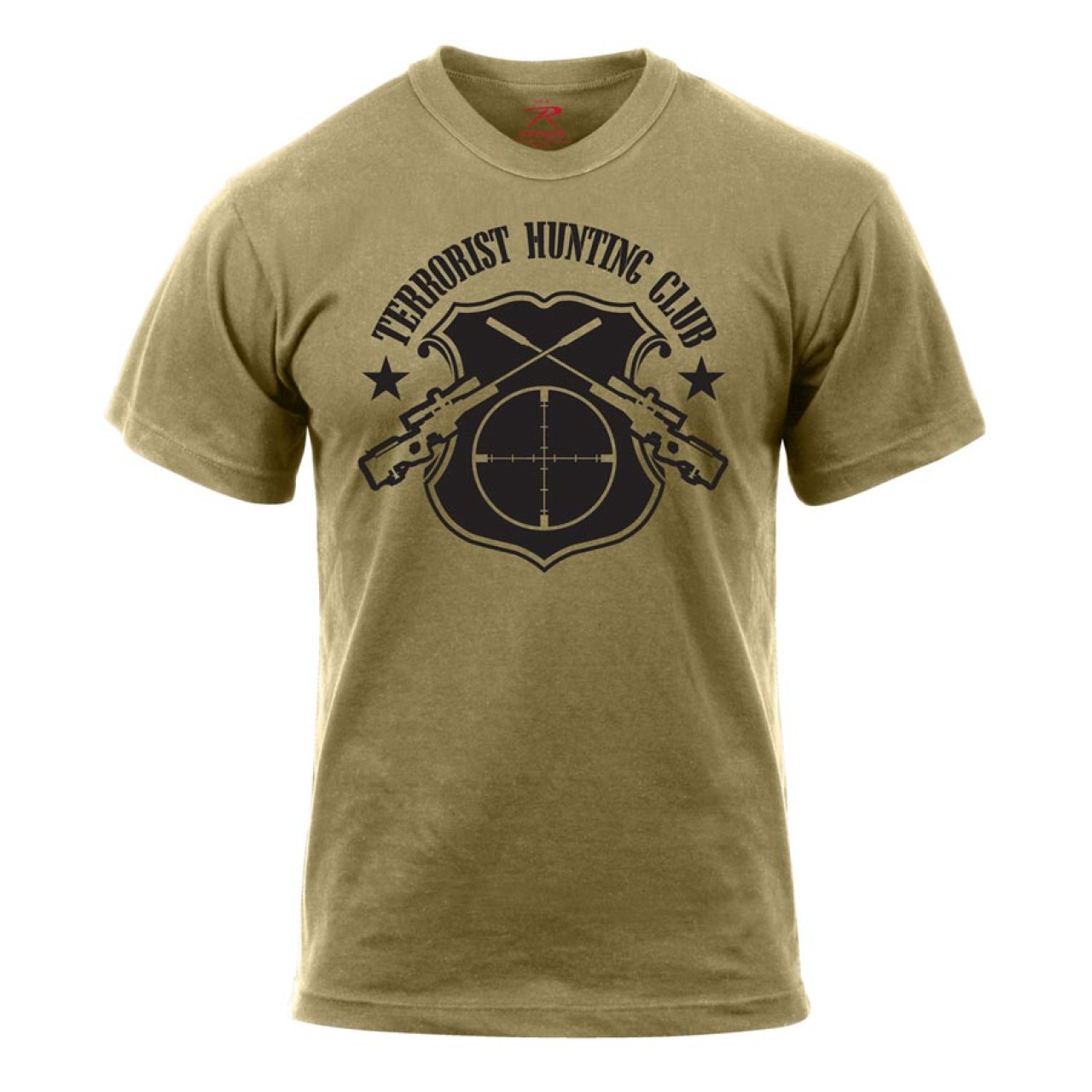 Tričko TERRORIST HUNTING CLUB COYOTE BROWN