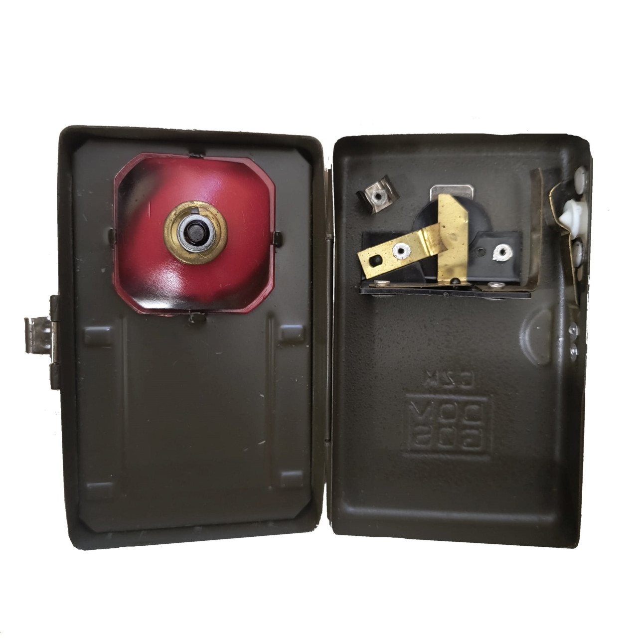 Svietidlo CZM DOMGOS štvorcové sklo ZELENÉ použité