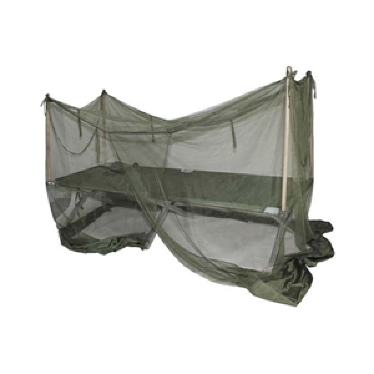 Britská sieť proti komárom 215 x 90 x 140 cm na posteľ + tyče, použitá