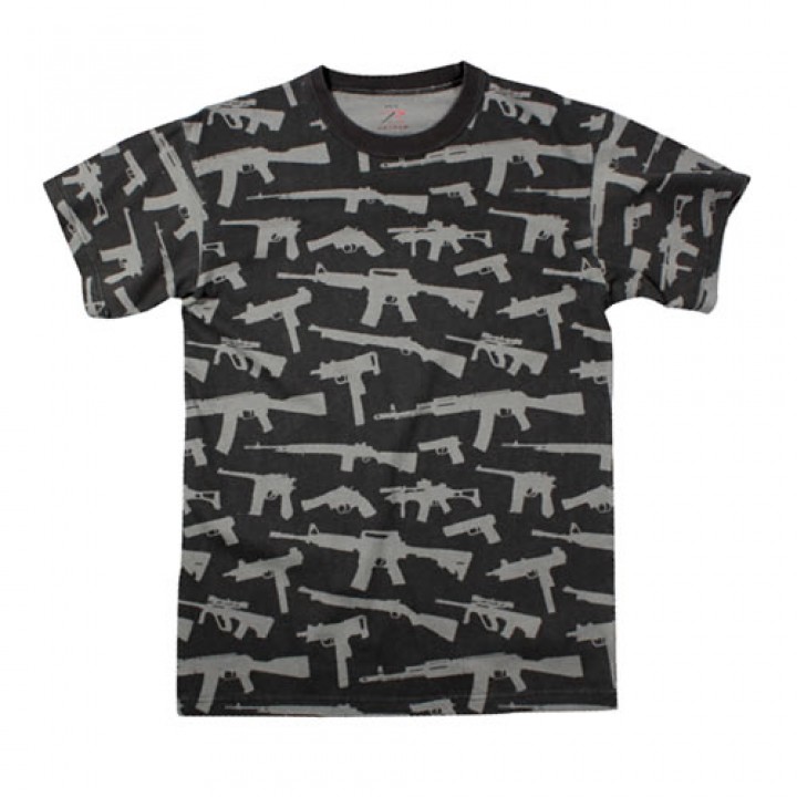 Tričko GUNS ČIERNE