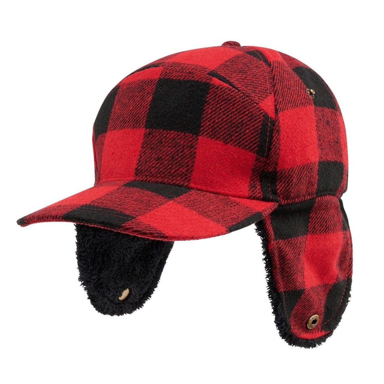 Čiapka zimná Lumberjack ČERVENO/ČIERNA