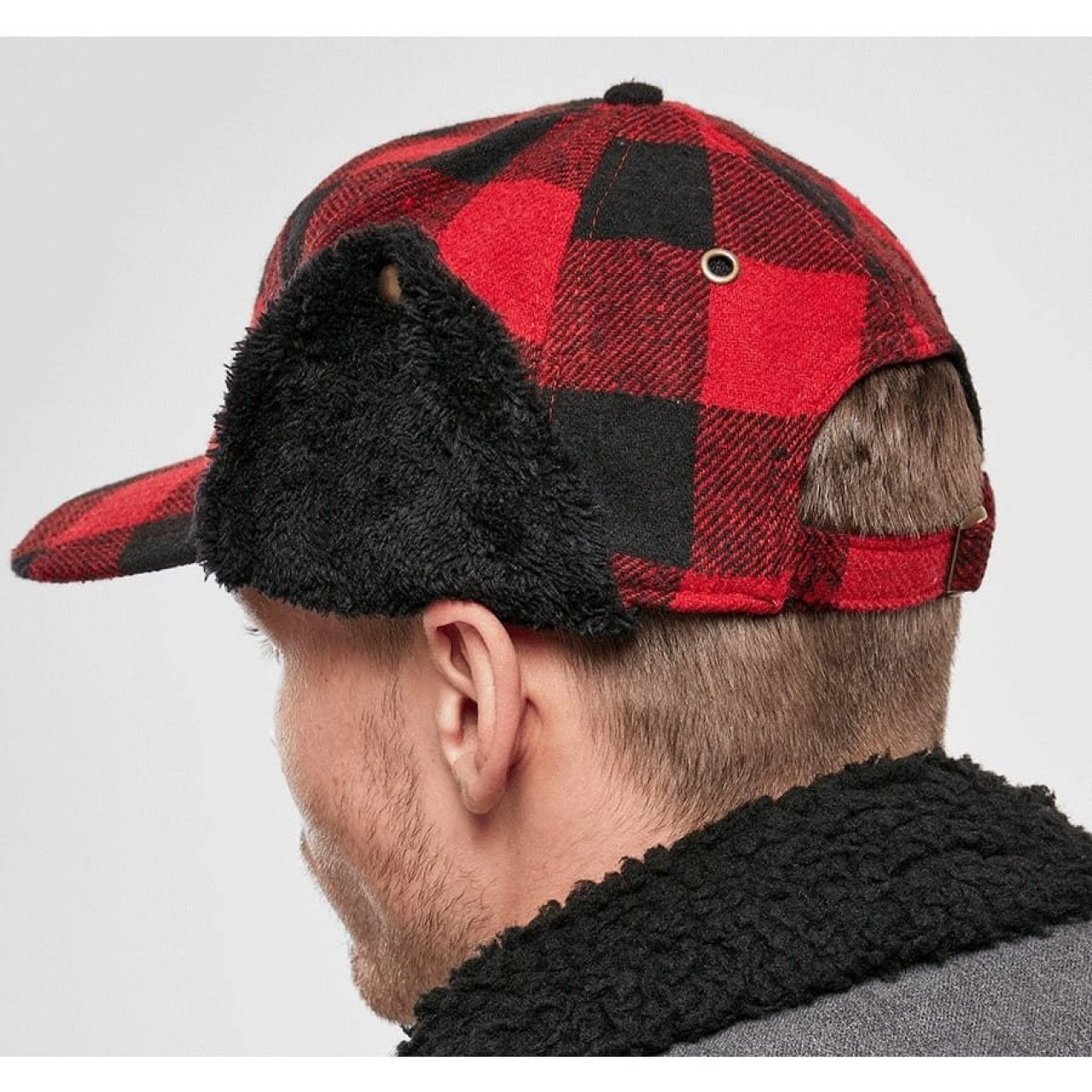 Čiapka zimná Lumberjack ČERVENO/ČIERNA