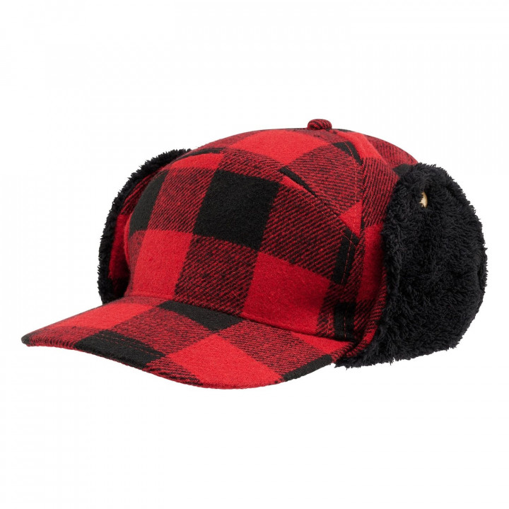 Čiapka zimná Lumberjack ČERVENO/ČIERNA