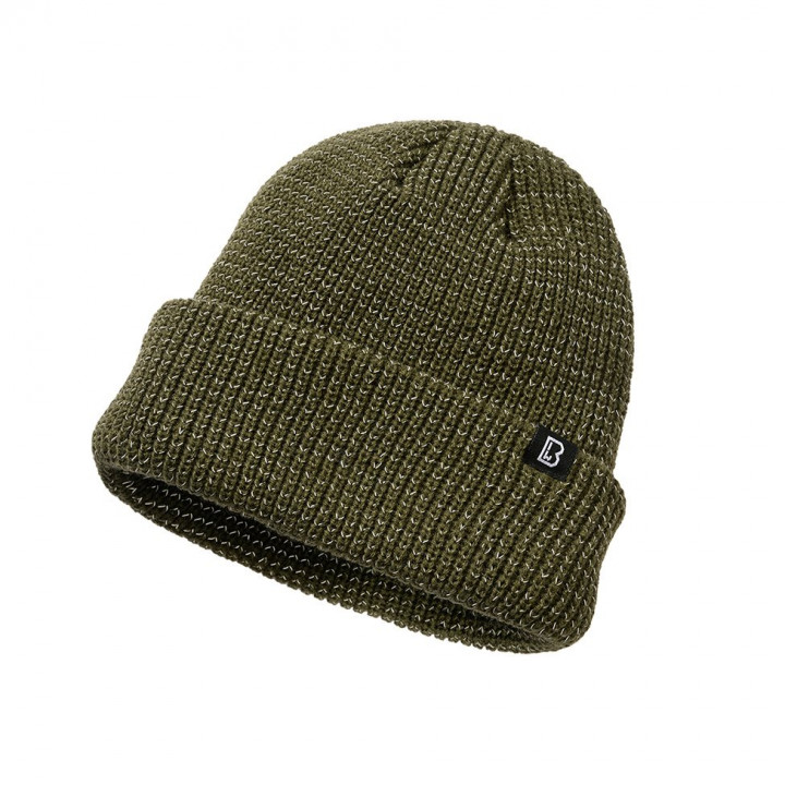 Čiapka pletená reflexná ZELENÁ