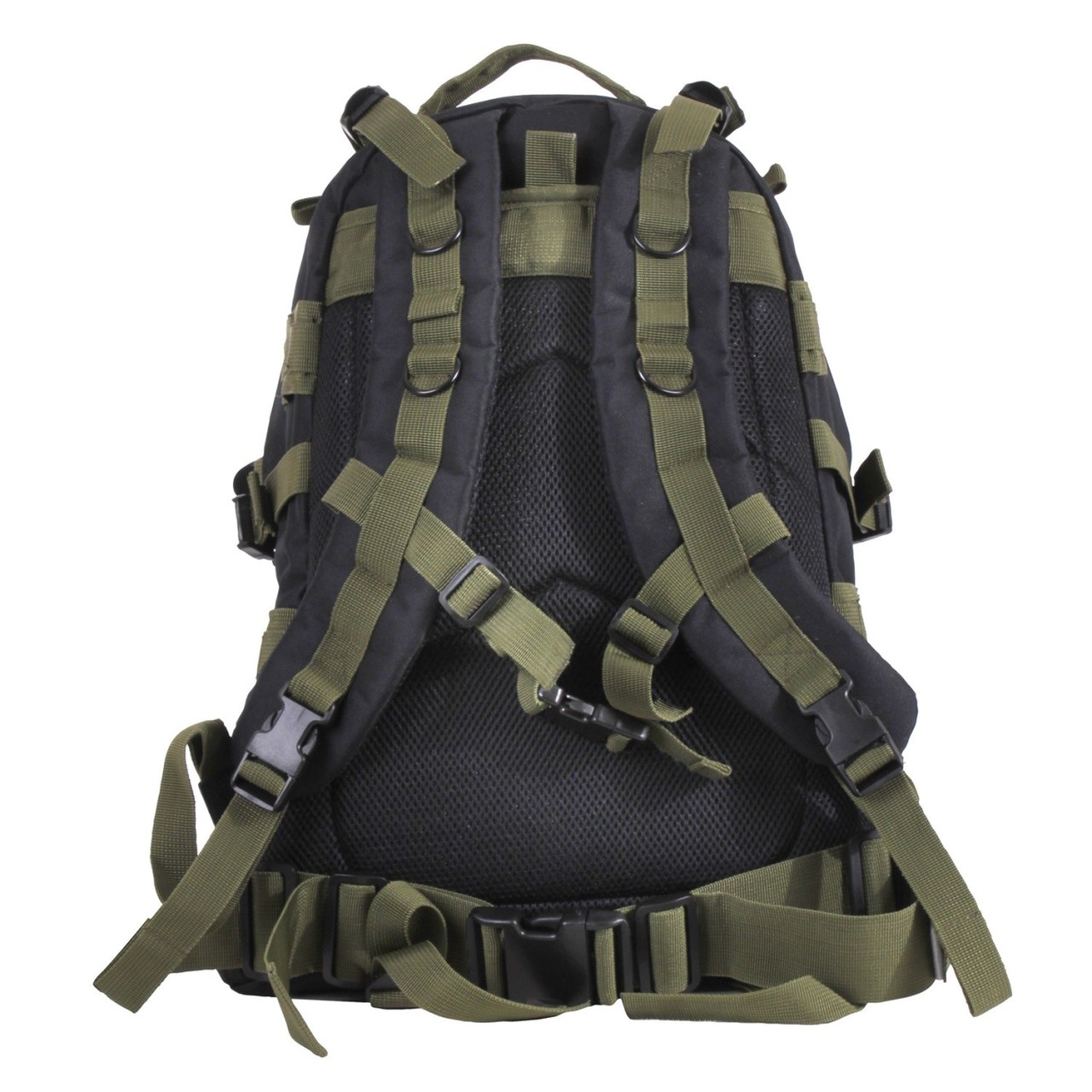 Ruksak TRANSPORT veľký ČIERNY/OLIVE
