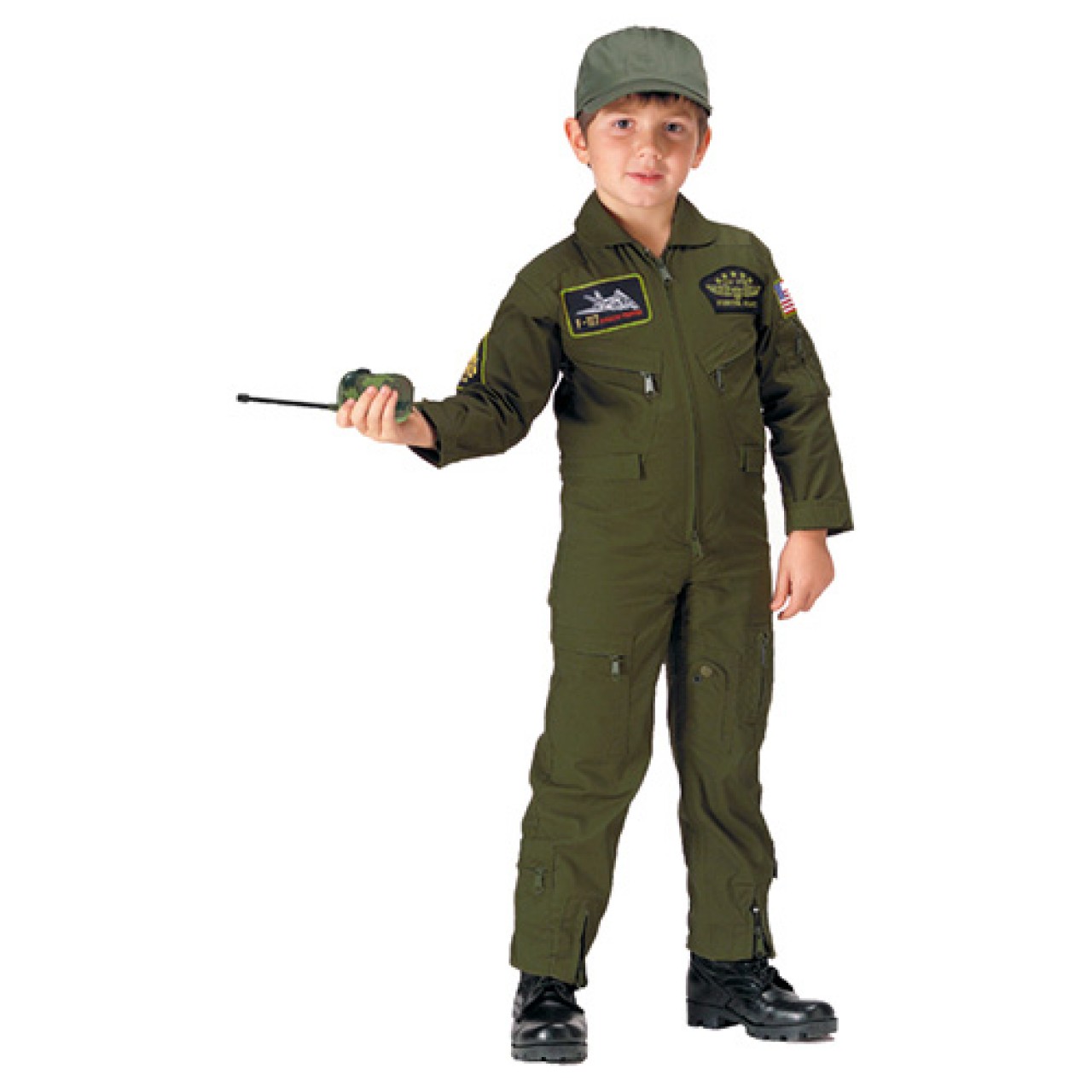 Kombinéza detská US TOP GUN FLIGHT OLIV