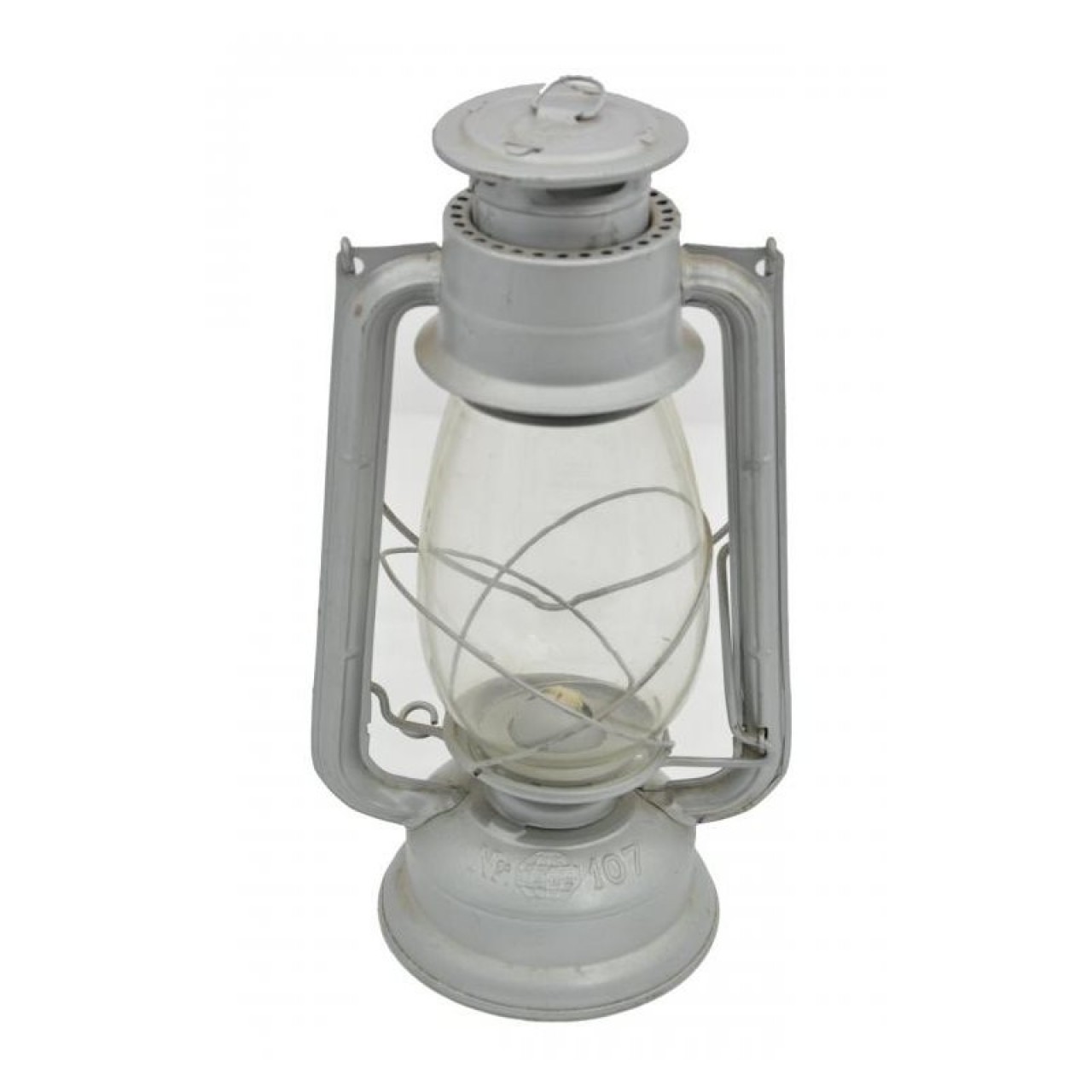 Lampa petrolejová METALOGLOBUS Nr.107 STRIEBORNÁ