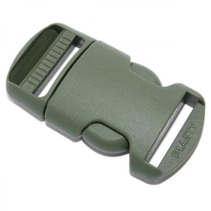 Spona / pracka plastová kompletné 25mm ZELENÁ