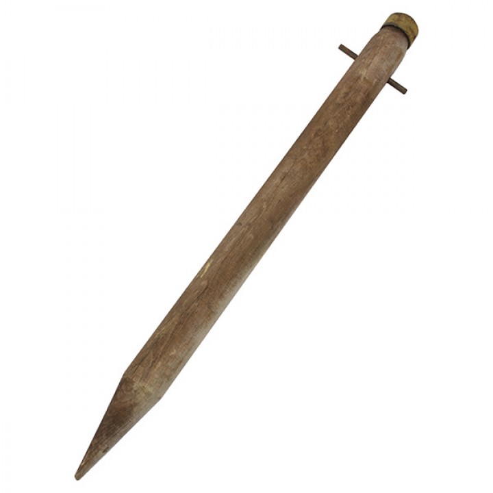 Kolík veľký k stanu drevený s kovaním