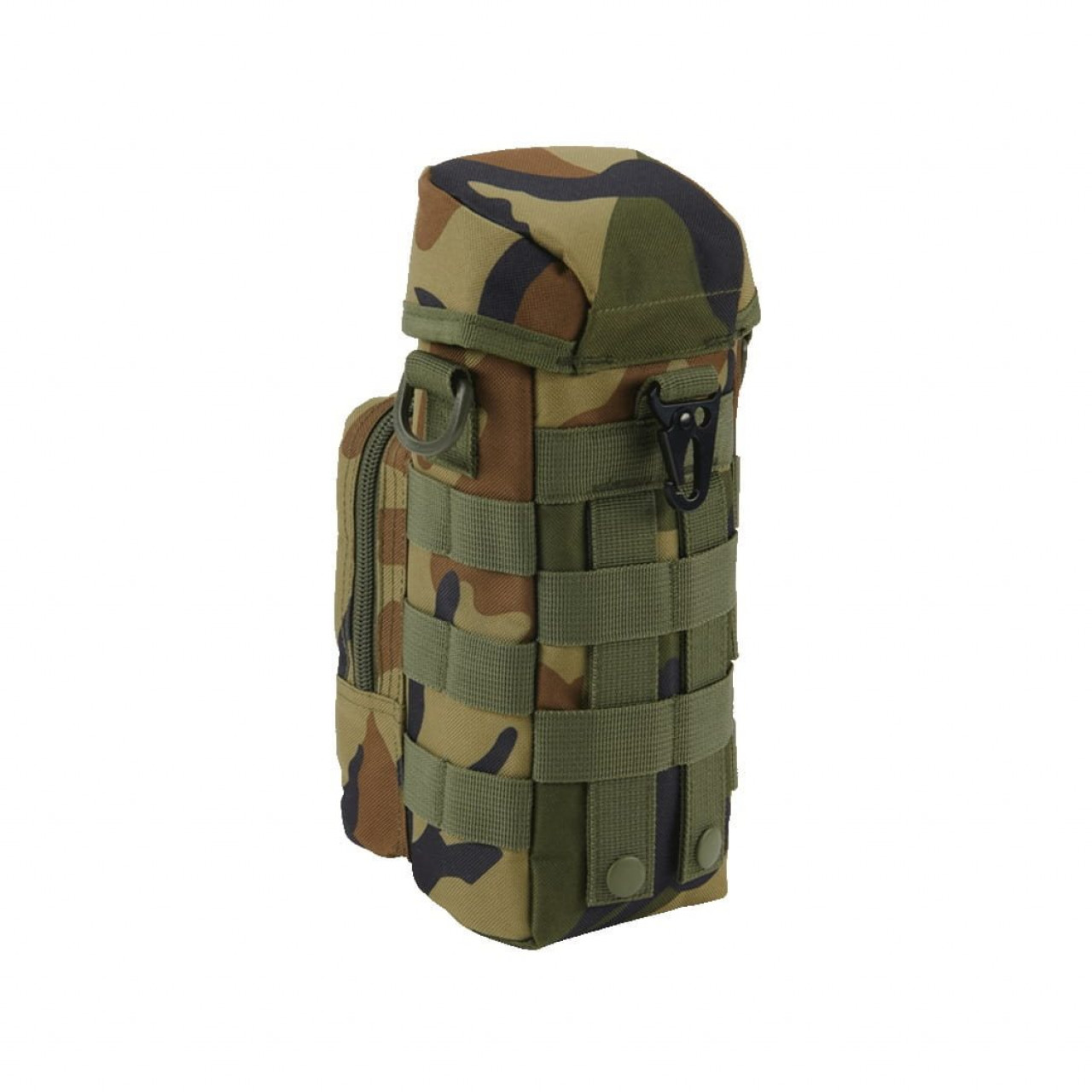 Puzdro na fľašu 0,5-1 l s popruhom MOLLE WOODLAND