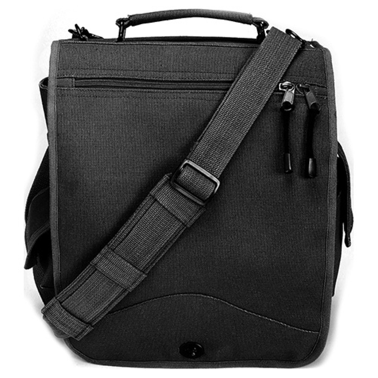 Taška VINTAGE M-51 cez rameno 30 x 35 x 15 cm ČIERNA