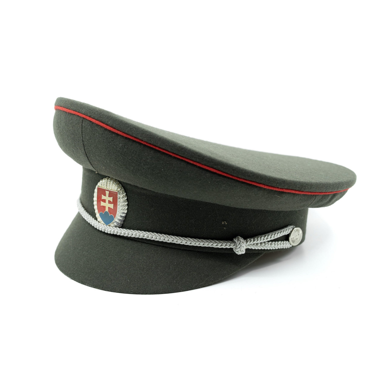 Brigadierka SK strieborný odznak, červená linka ZELENÁ