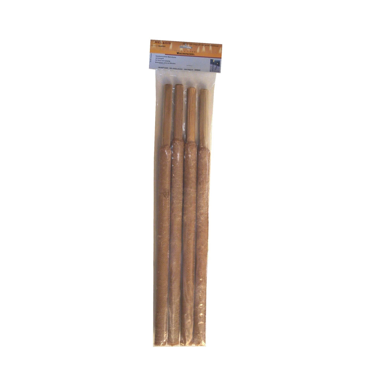 Voskové pochodne 4 ks 3x50 cm (100 min)