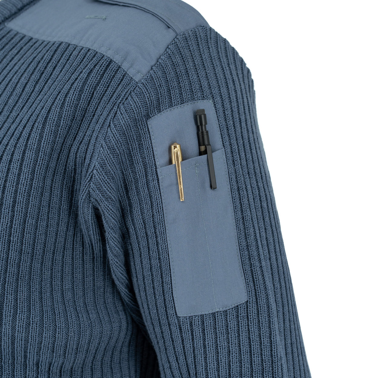 Svetr francúzsky AIR FORCE strih do V MODRÝ