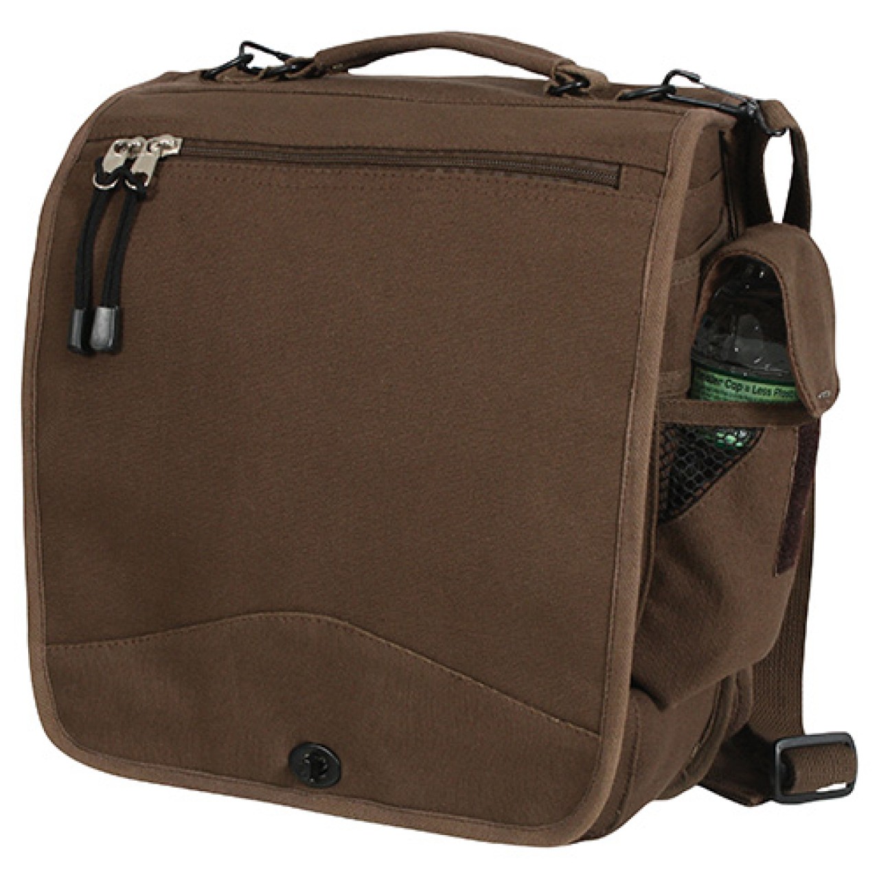 Taška VINTAGE M-51 cez rameno 30 x 35 x 15 cm HNEDÁ