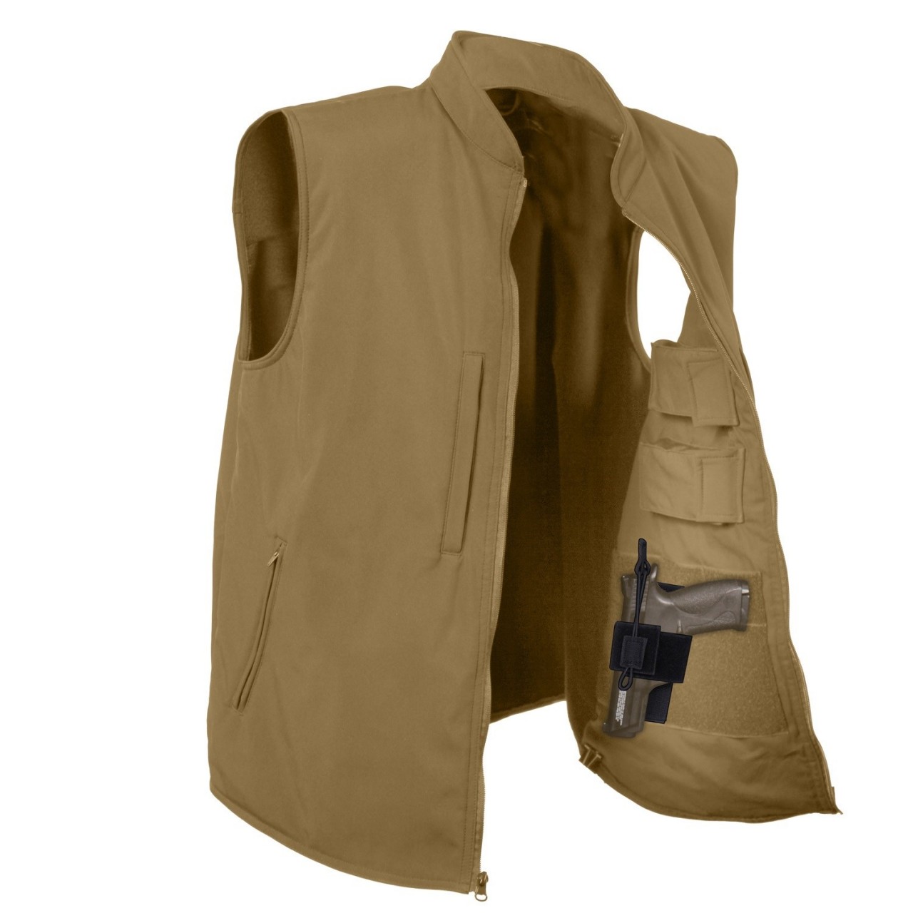 Vesta Concealed CARRY softshell COYOTE BROWN