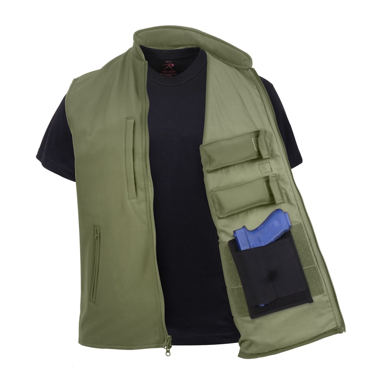 Vesta Concealed CARRY softshell ZELENÁ
