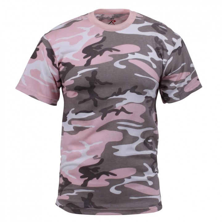 Tričko SUBDUED PINK CAMO