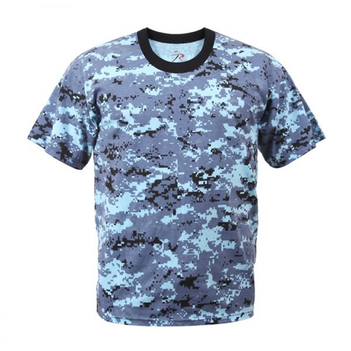 Tričko SKY BLUE CAMO DIGITAL