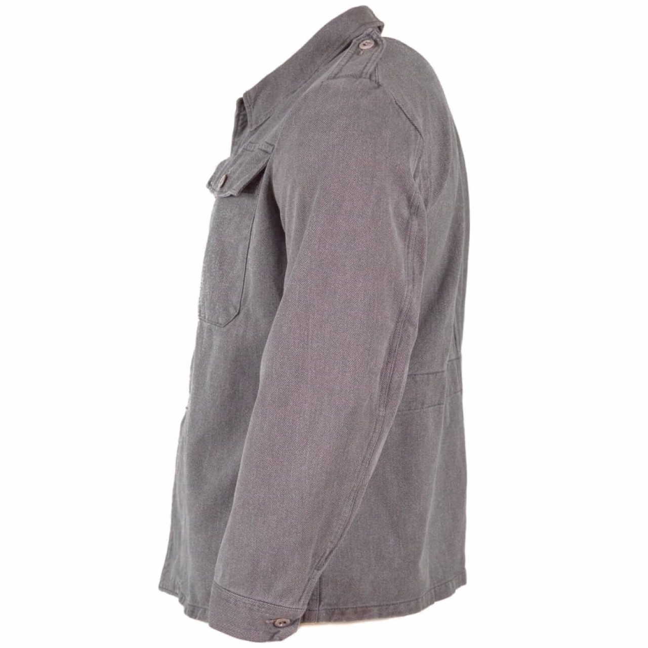 Blúza švajčiarska DENIM pracovná ŠEDO/ZELENÁ použitá