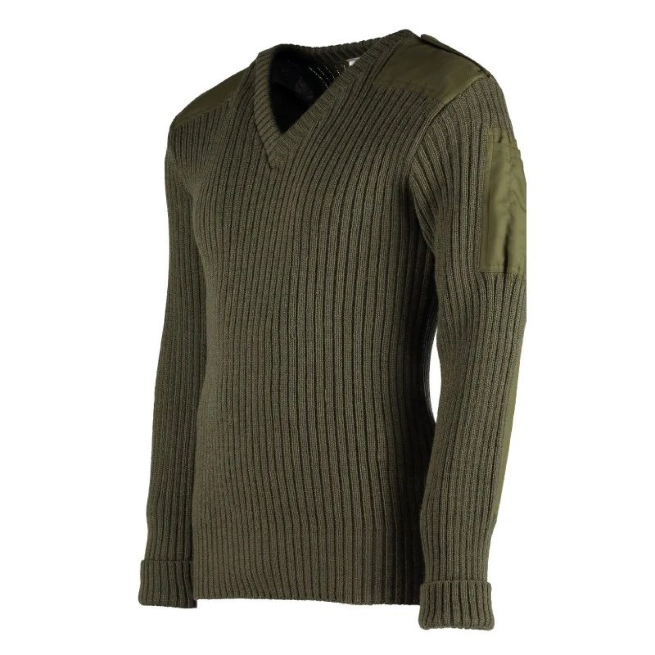 Sveter britský JUMPER UTILITY do V OLIV použitý