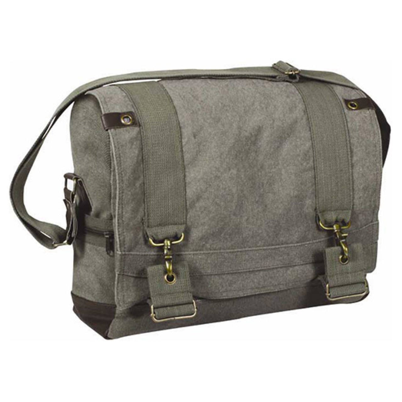 Taška VINTAGE cez rameno B-15 PILOT MESSENGER OLIV
