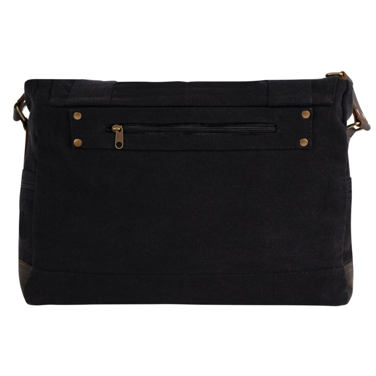 Taška VINTAGE cez rameno B-15 PILOT MESSENGER ČIERNA