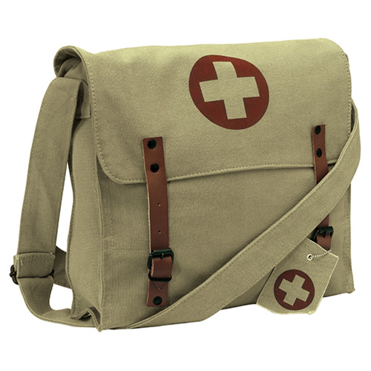 Taška VINTAGE cez rameno zdravotná CROSS KHAKI
