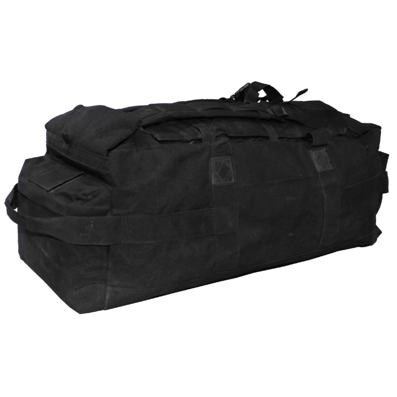 Vak lodný britský TACTICAL s popruhmi ČIERNY