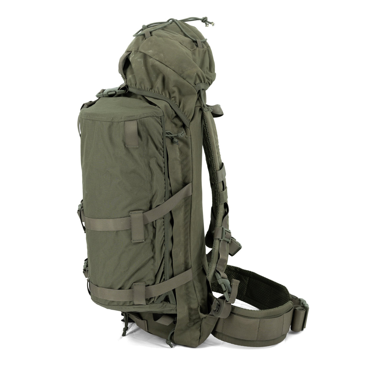 BW SNIGEL DAYPACK EINSATZSYSTEM batoh vrátane bočných vreciek ZELENÝ použitý