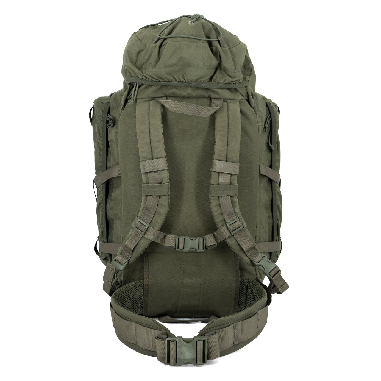 BW SNIGEL DAYPACK EINSATZSYSTEM batoh vrátane bočných vreciek ZELENÝ použitý